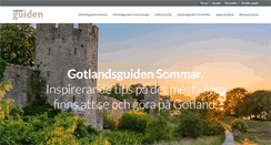 Desktop Screenshot of gotlandsguiden.se